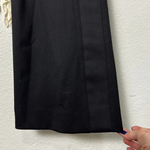 TWP Friday Night Black Wool Twill Tux Stripe Pant Size 12 - Picture 5 of 14